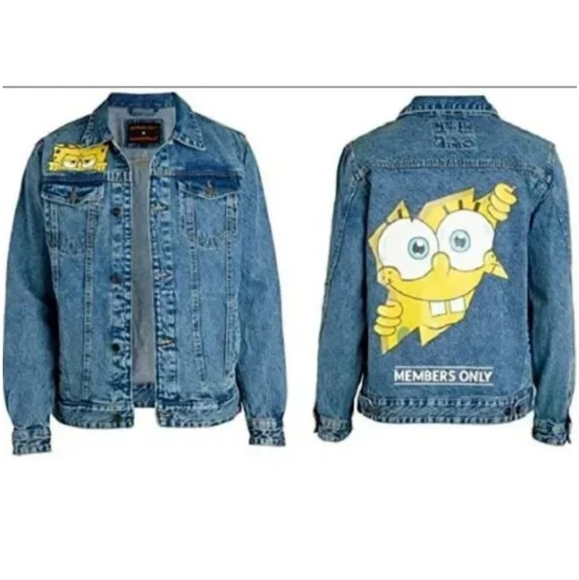 Member's Only X Spongebob Nickelodeon Denim Jacket - Picture 9 of 11